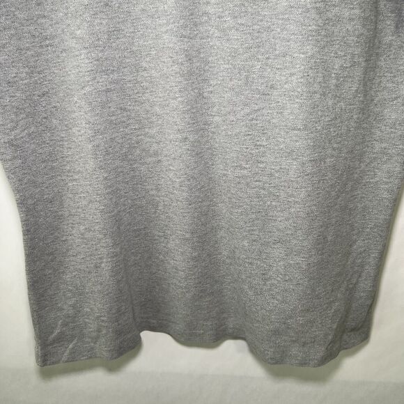 Polo Ralph Lauren Custom Fit Polo Shirt Mens Size Large Gray Red Pony Short Slv - Picture 9 of 9